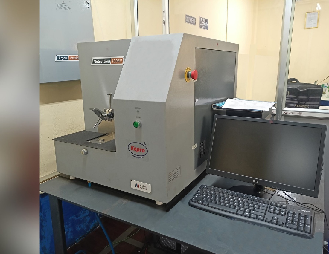 Kepro NABL accredited testing laboratory — spectrometer